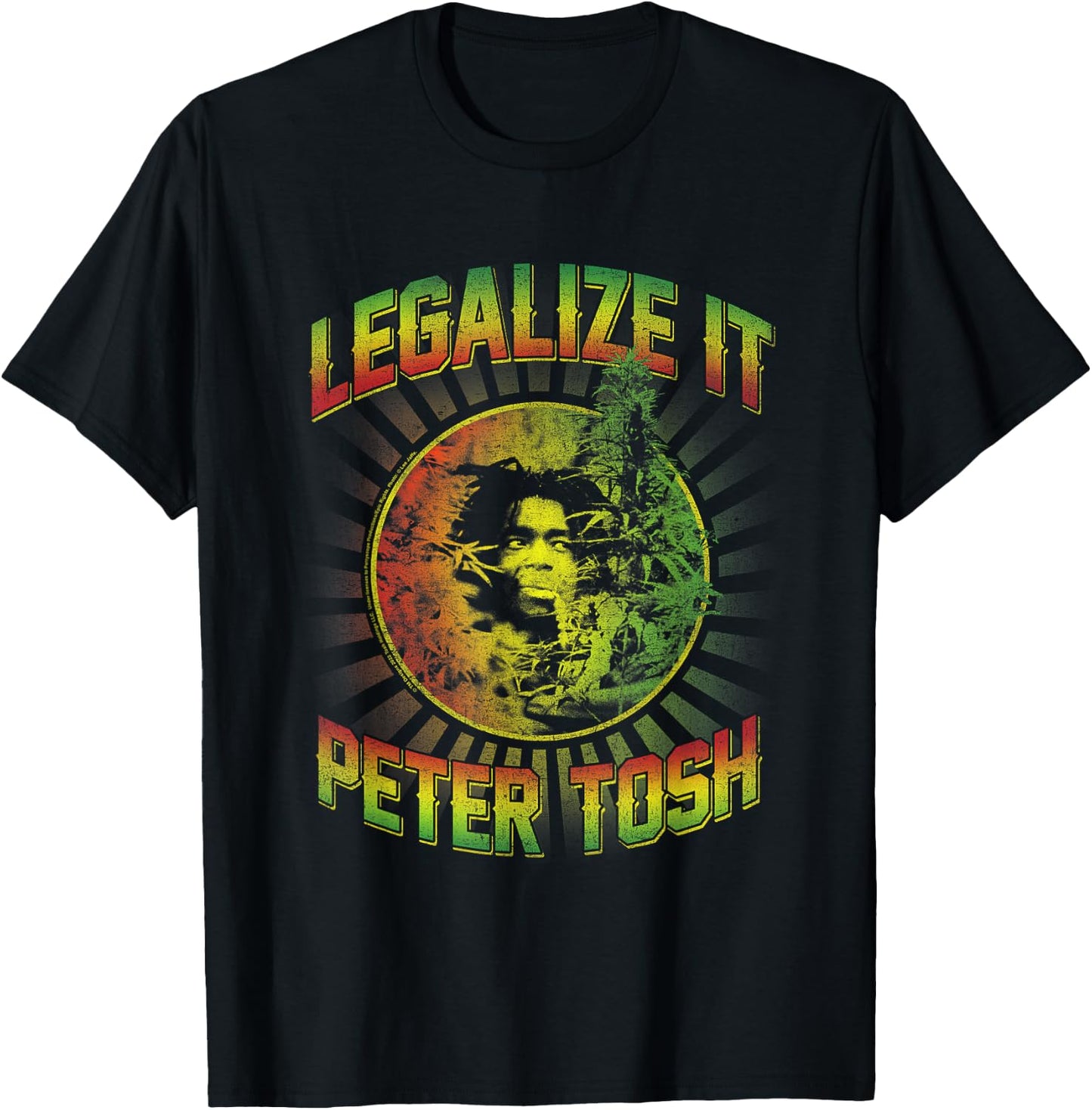 Peter Tosh Legalize It T-Shirt - T-Shirt | Black