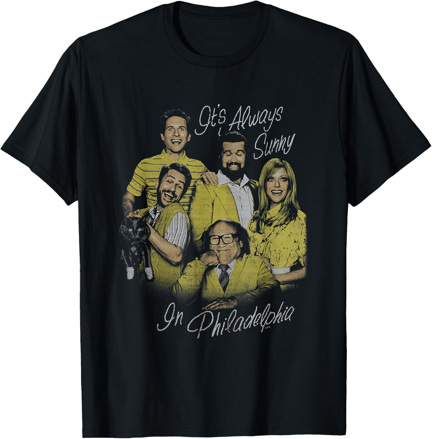 It's Always Sunny In Philadelphia The Gang's All Here T-Shirt - T-Shirt | Black