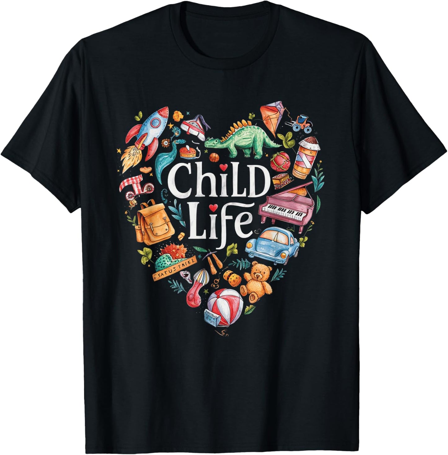 Child Life Specialist Play Therapy Intern T-Shirt - T-Shirt | Black