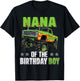 Nana of Birthday Boy Monster Truck Car Family Matching Mimi T-Shirt - T-Shirt | Black