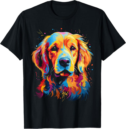 Golden retriever puppy dog T-Shirt - T-Shirt | Black