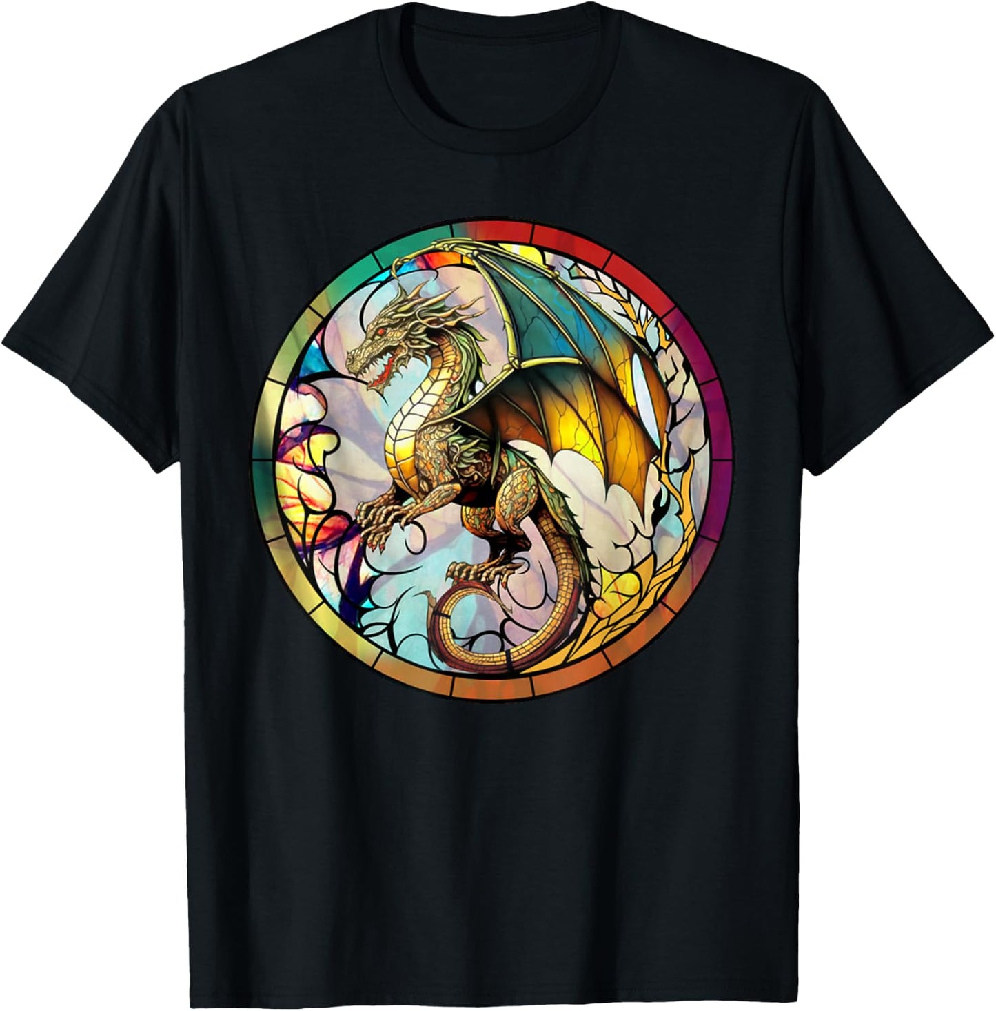 Dragon - Viking Valhalla North Myths T-Shirt - T-Shirt | Black