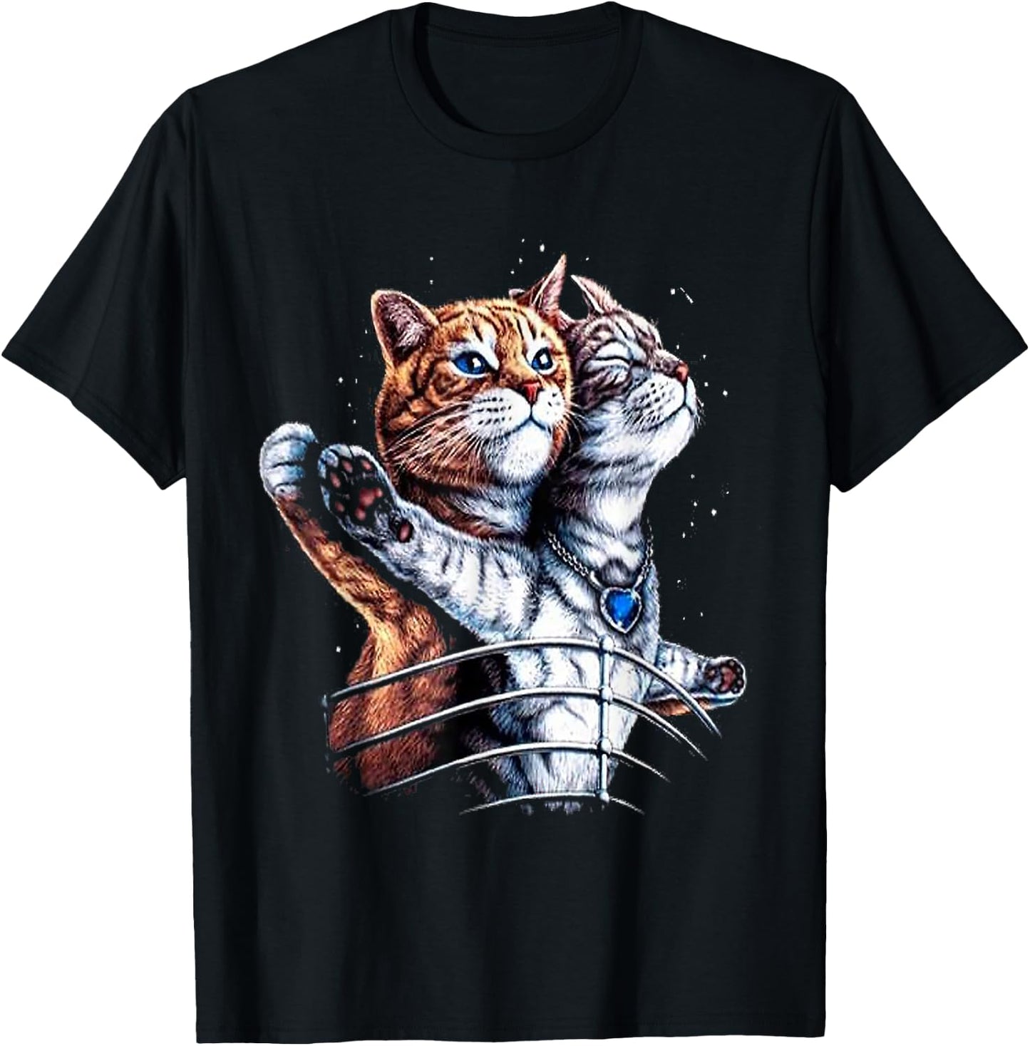 Titanic Cat , black, s T-Shirt - T-Shirt | Black