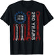 250 Years America Anniversary 250th Mechanic Cars 1776 2026 T-Shirt - T-Shirt | Black
