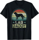 Lab Daddy, Father's Day, Labrador Retriever Father T-Shirt - T-Shirt | Black