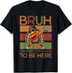 Bruh I Paused My Game To Be Here Thanksgiving Kid Boys Gamer T-Shirt - T-Shirt | Black