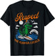 Funny Respect The Florida Locals Alligator Surfing Gator T-Shirt - T-Shirt | Black