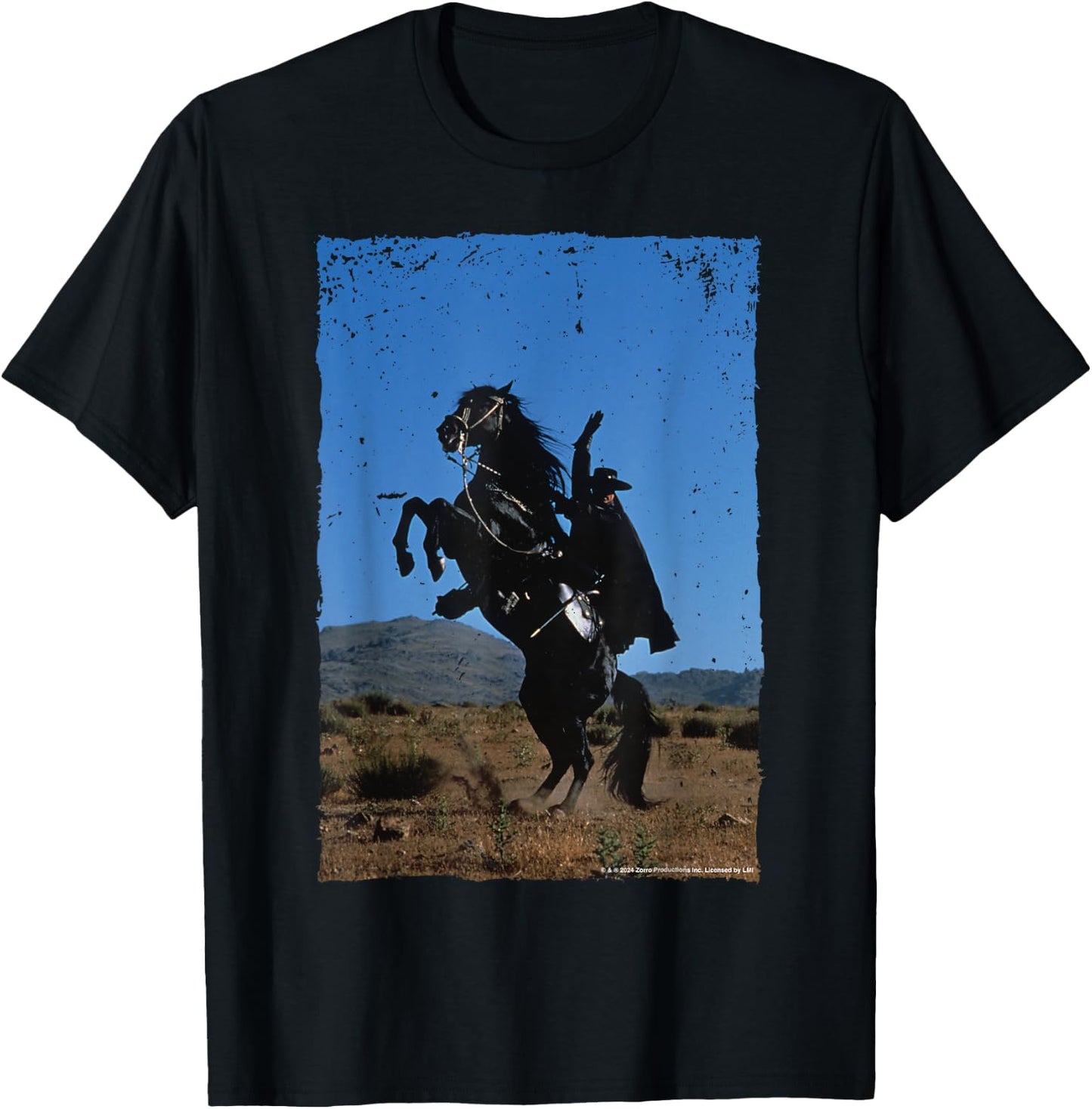 Zorro Tornado Horse Breeding , Black, S T-Shirt - T-Shirt | Black