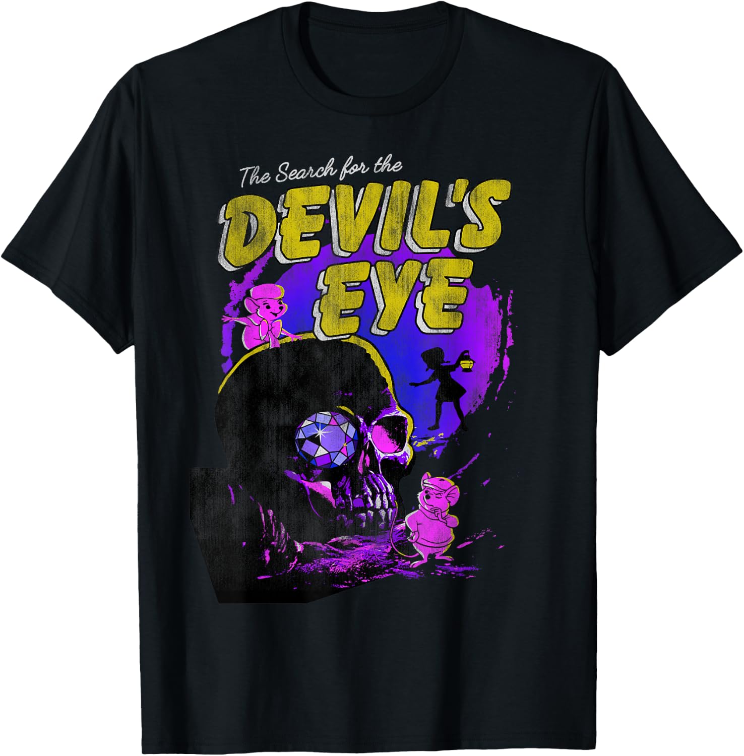 Disney The Rescuers Search For The Devil's Eye T-Shirt - T-Shirt | Black