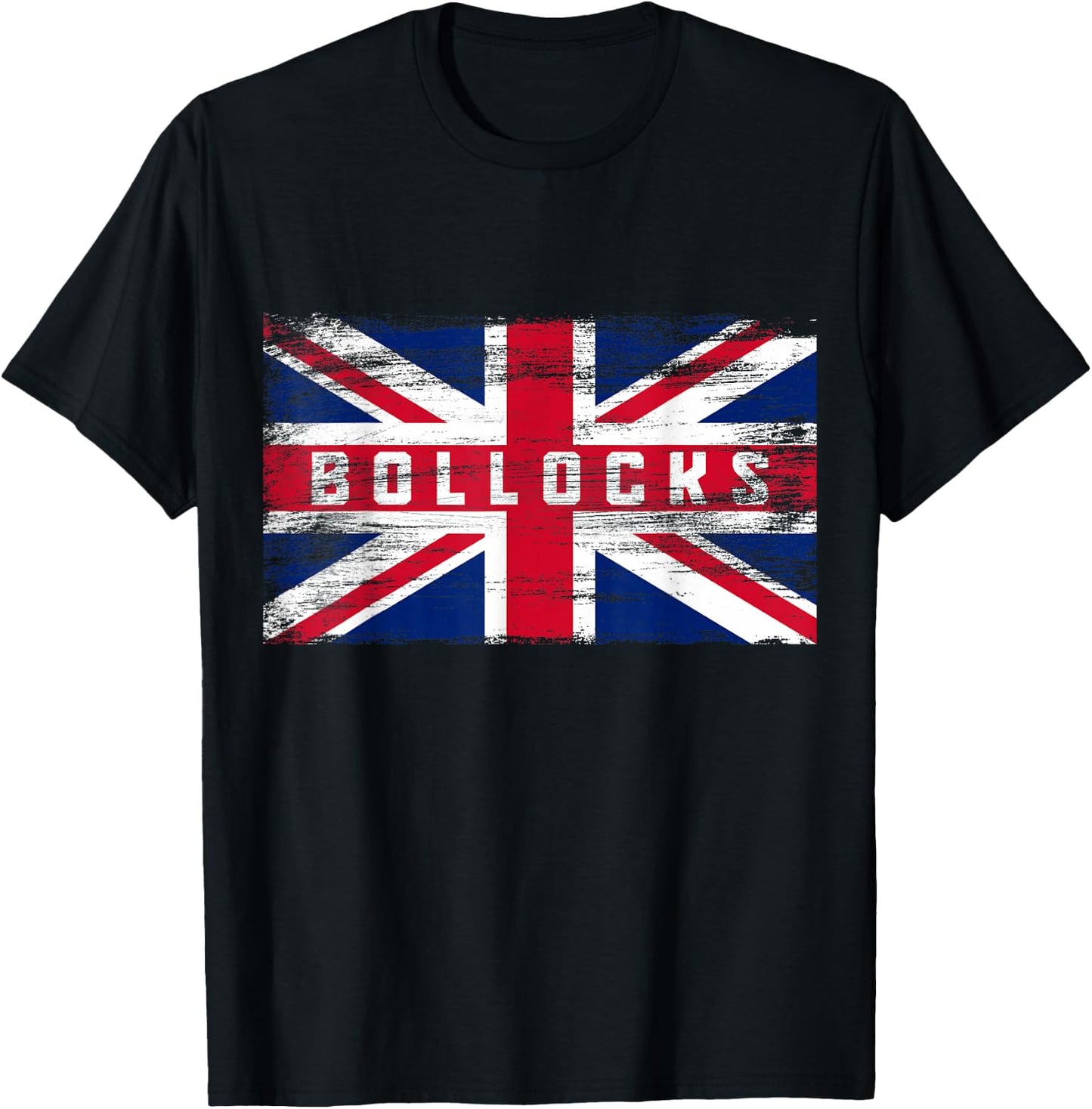 Bollocks Funny British Slang Pride UK Flag English T-Shirt - T-Shirt | Black