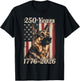 250 Years 250th Anniversary 4th of July German Shepherd Dog T-Shirt - T-Shirt | Black