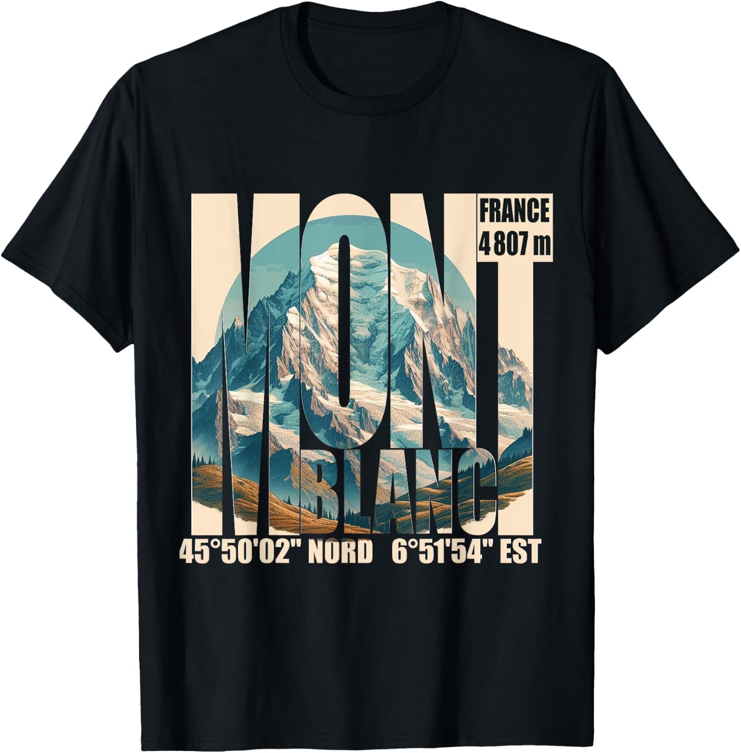 Le Mont Blanc T-Shirt - T-Shirt | Black