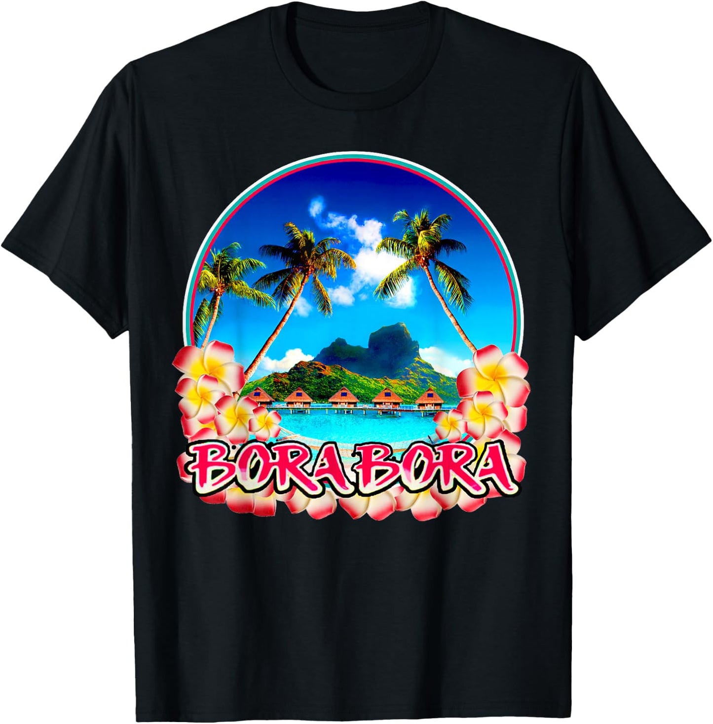 Bora Bora Polynesian Islands Polynesia South Pacific T-Shirt - T-Shirt | Black
