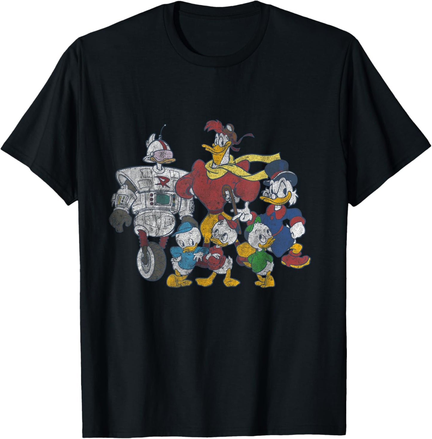 Disney - Ducktales Gizmoduck Group T-Shirt - T-Shirt | Black