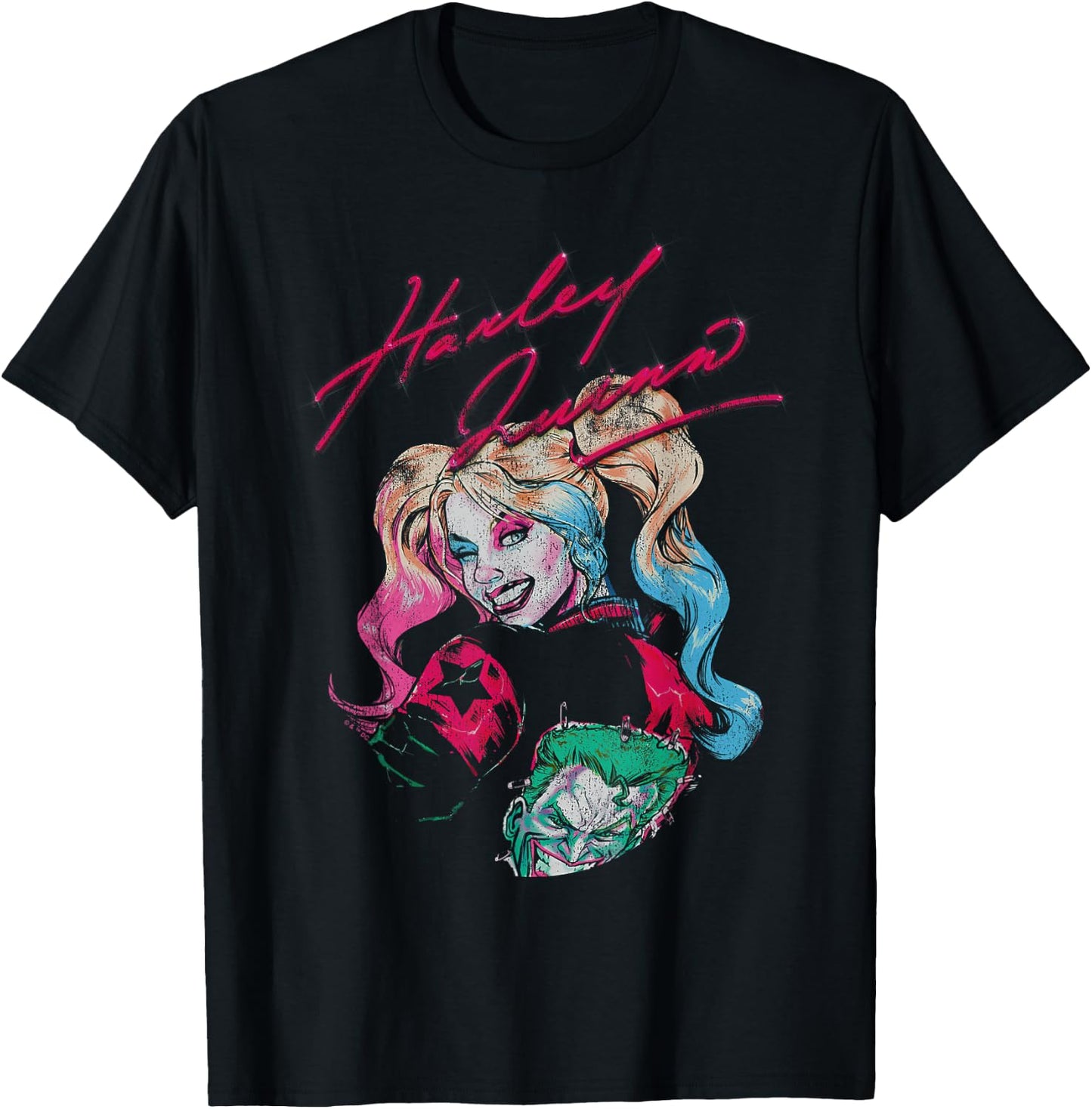 Batman Harley Quinn Signature T-Shirt - T-Shirt | Black