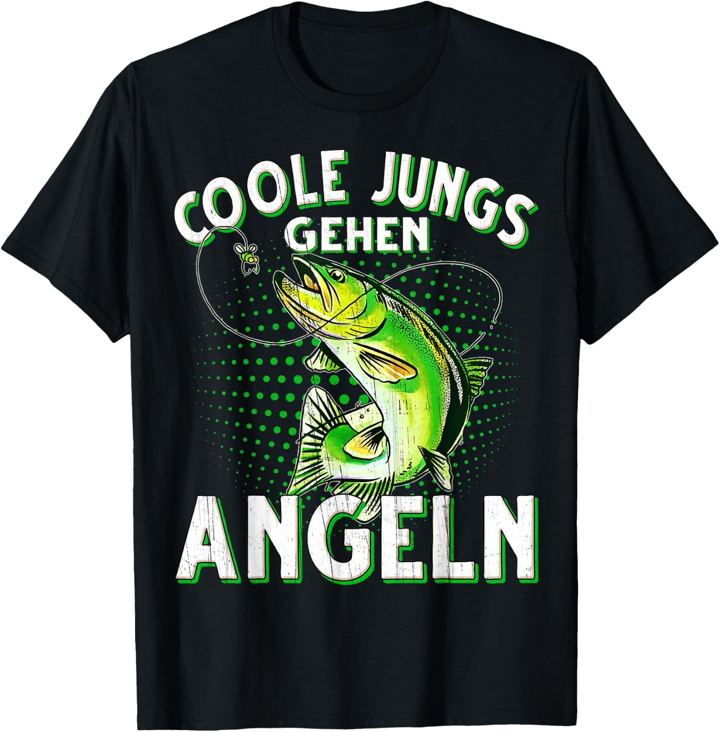 Cool Boys Going Fishing Fishing Fishing , black, s T-Shirt - T-Shirt | Black