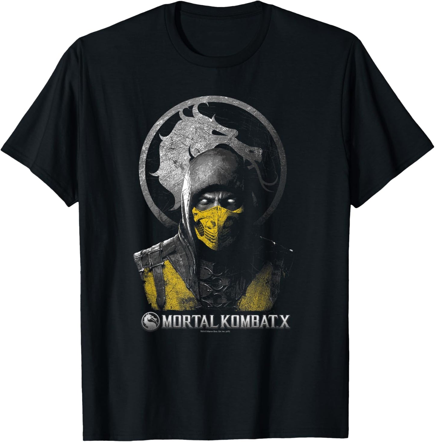 Mortal Kombat X Scorpion Bust T-Shirt - T-Shirt | Black