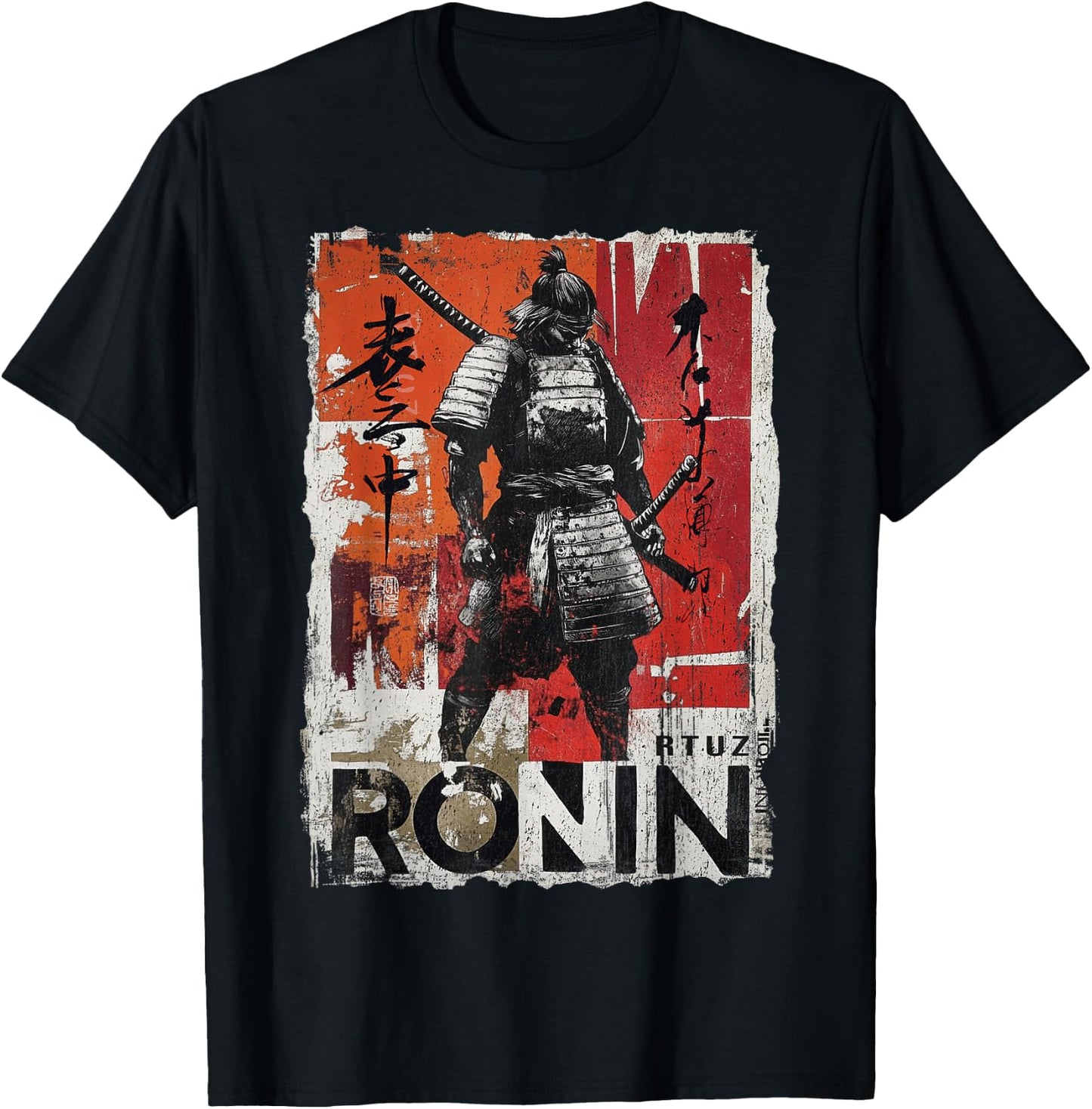Samurai Sword Katana Ninja Japan Manga Anime Streetwear , black T-Shirt - T-Shirt | Black