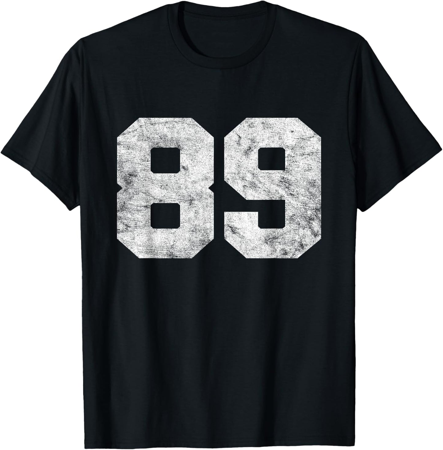 Vintage Lucky Number 89 Birthday Sports Player Team Athlete T-Shirt - T-Shirt | Black