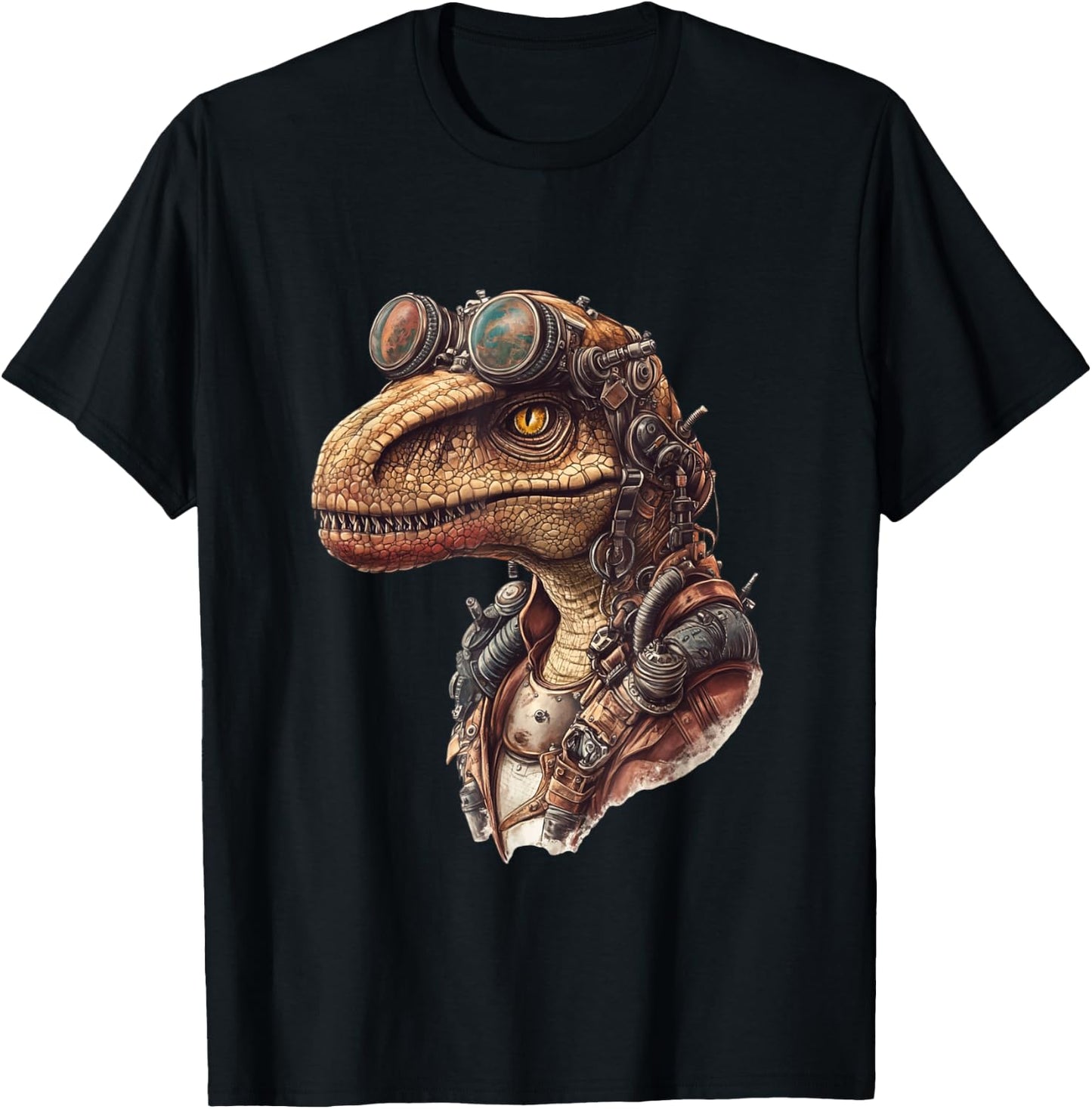 Microceratus Dinosaur Steampunk T-Shirt - T-Shirt | Black