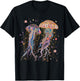 Jellyfish Colorful Flower Patterns Scuba Diving Diver Ocean T-Shirt - T-Shirt | Black