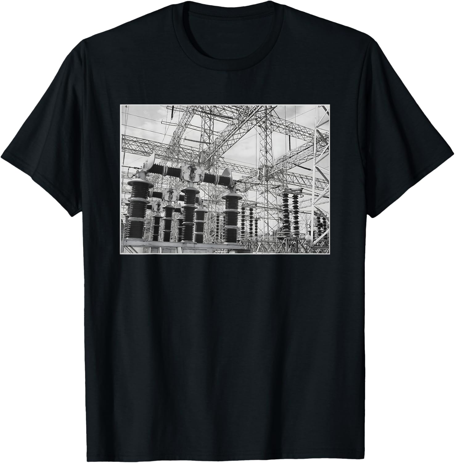Electrical Wires of the Hoover Dam T-Shirt - T-Shirt | Black