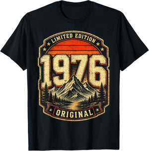50. Geburtstag Mann Frau 50 Jahre 1976 Deko Geschenk Lustig T-Shirt - T-Shirt | Black