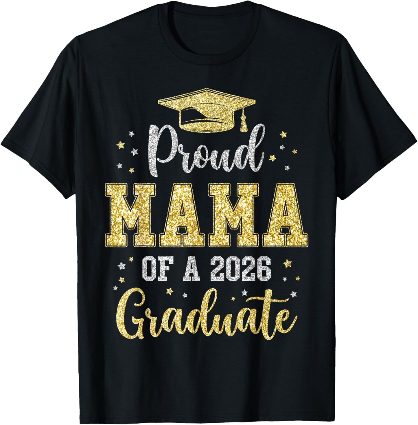 Proud Mama of A 2026 Graduate Class of 2026 Senior T-Shirt - T-Shirt | Black