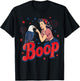 Boop Vintage Girl and Eagle Funny Patriotic 4th of July T-Shirt - T-Shirt | Black
