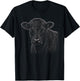 Black Angus Cow Graphic Artwork Design T-Shirt - T-Shirt | Black