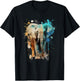 Elephant colorful T-Shirt - T-Shirt | Black