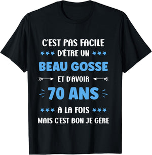 Humor 70th Birthday Man 70 Years , Black, S T-Shirt - T-Shirt | Black