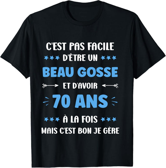 Humor 70th Birthday Man 70 Years , Black, S T-Shirt - T-Shirt | Black