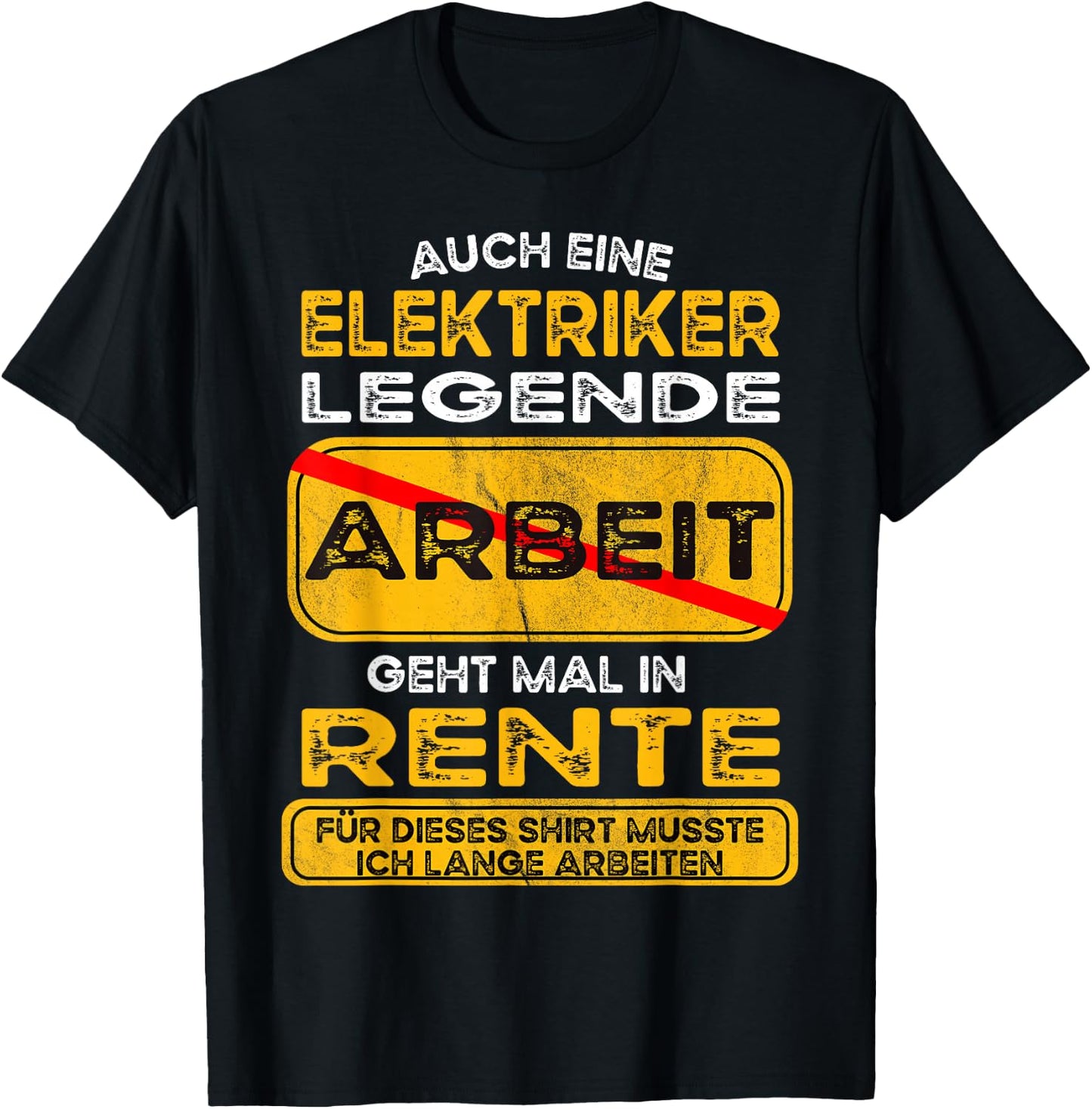 Electrician Funny Pension Retirement Retirees , black T-Shirt - T-Shirt | Black