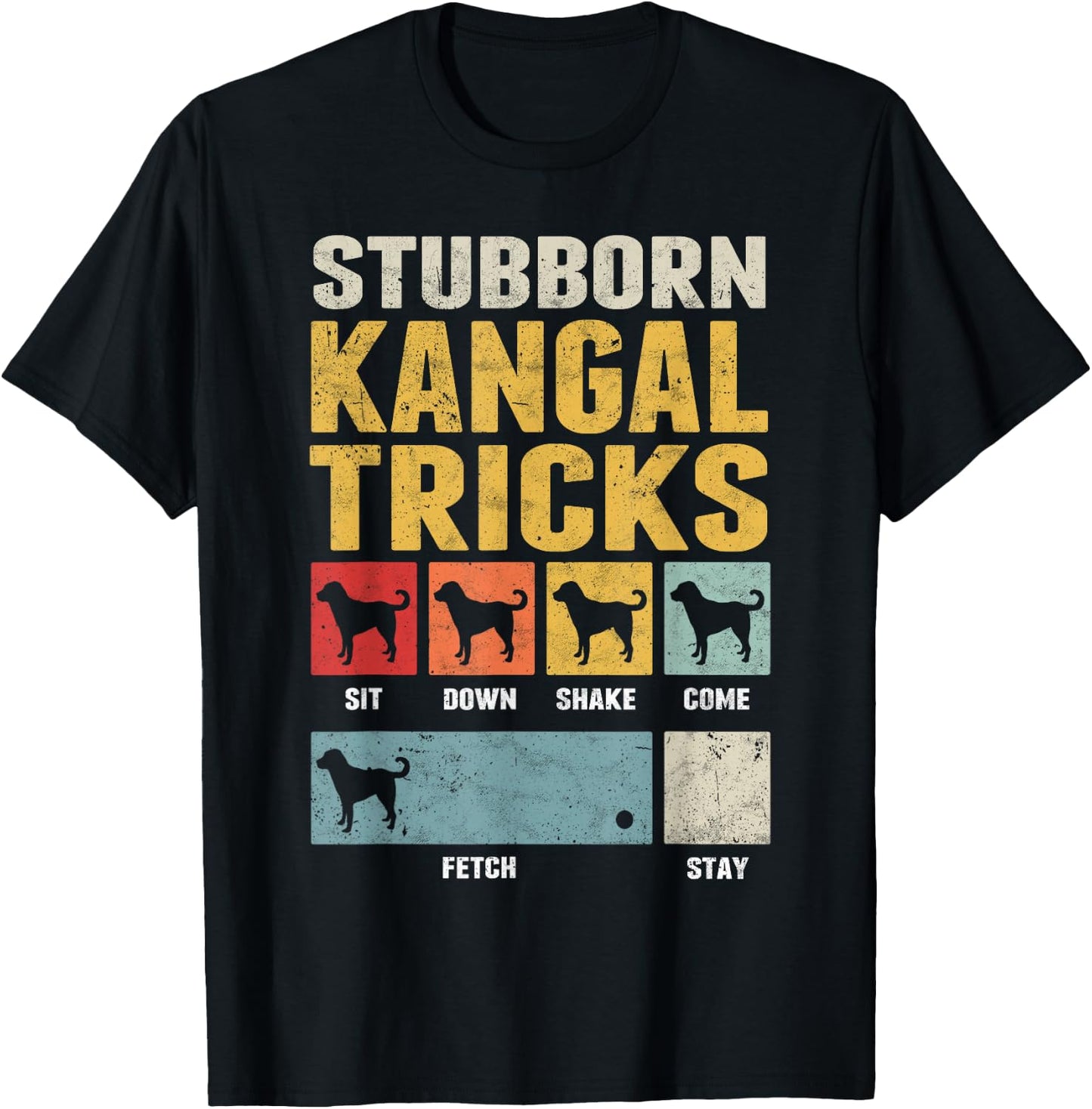 Kangal Shepherd Dog Clothing Kangal Dog Tricks - -Adults, Black, Small, Short Sleeve T-Shirt - T-Shirt | Black