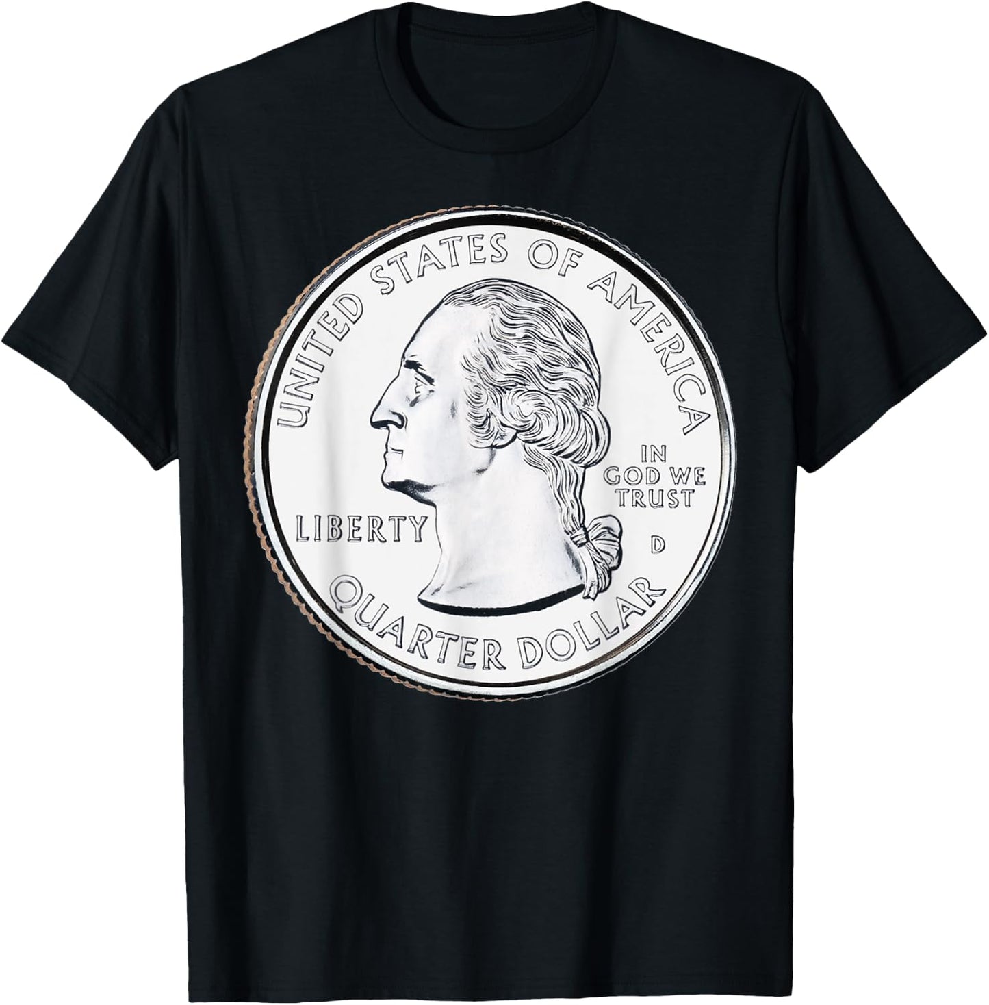 North Carolina USA Quarter Dollar United States T-Shirt - T-Shirt | Black