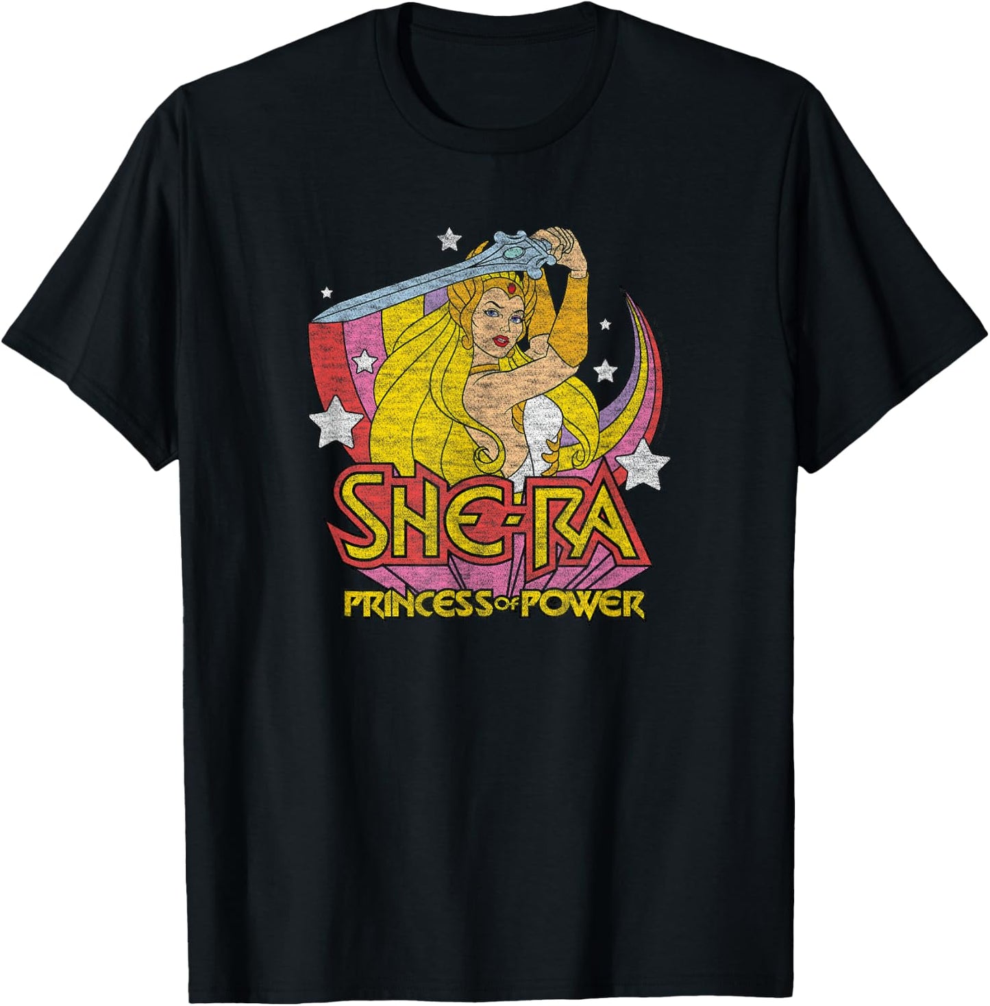 She-Ra – Prinzessin der Macht Schwert, Regenbogen T-Shirt - T-Shirt | Black