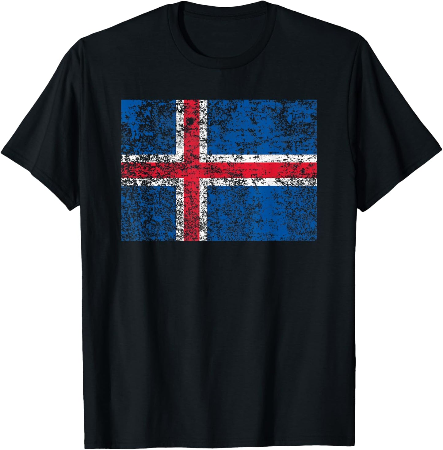 Iceland Flag Shirt Icelandic Flag Gift Men Women Kids T-Shirt - T-Shirt | Black