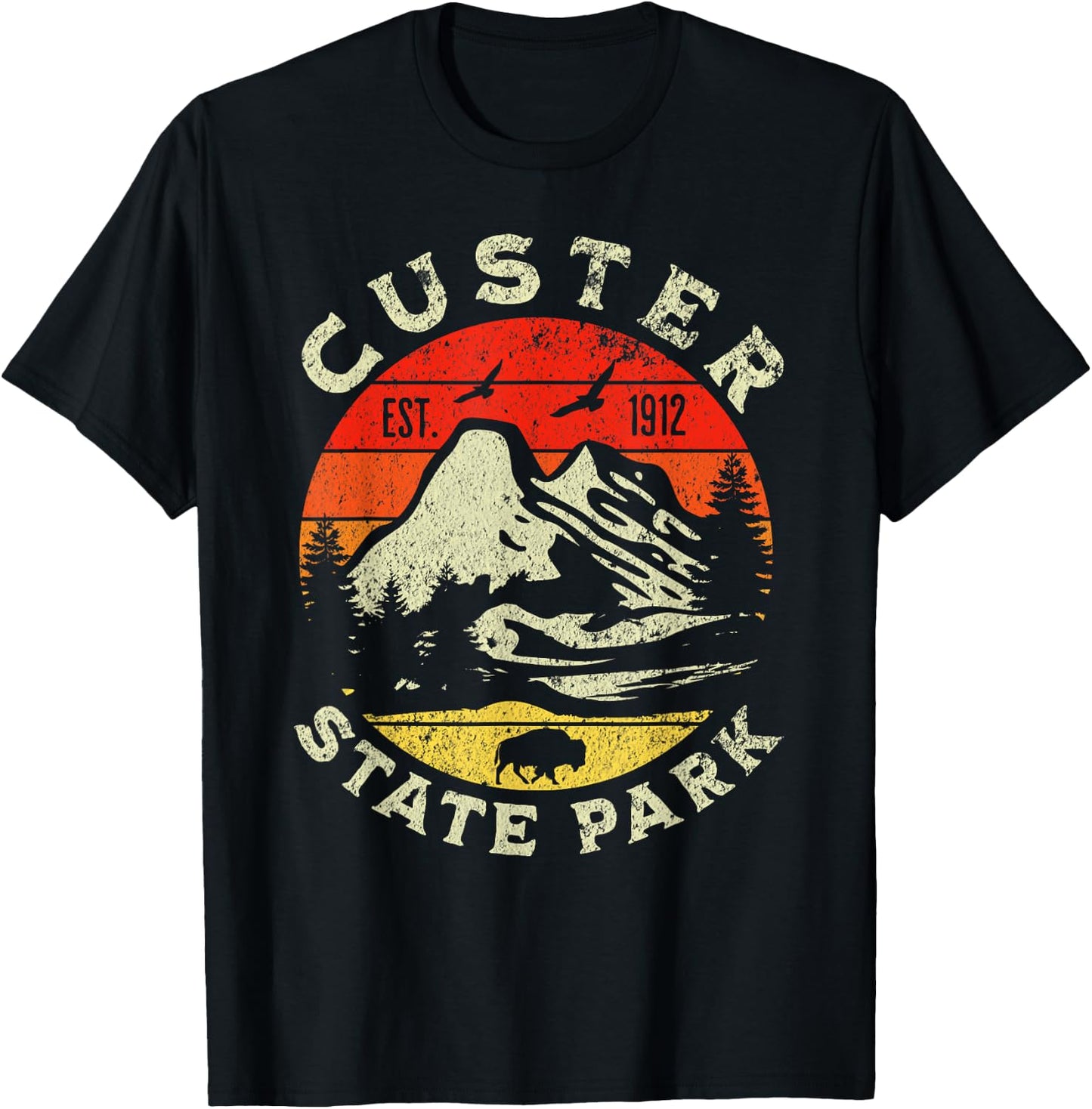 Custer State Park T-Shirt - T-Shirt | Black