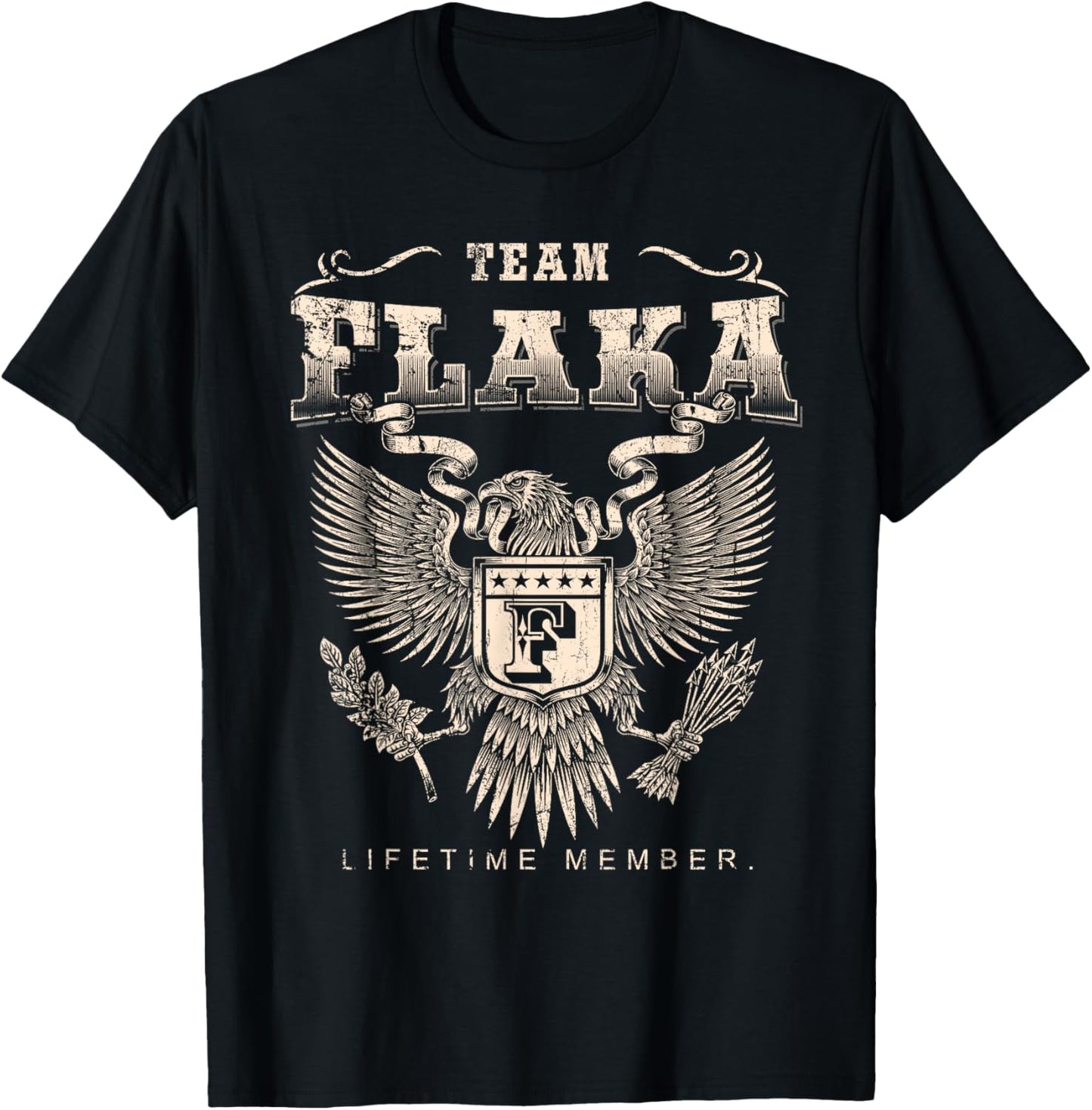 Team Flaka Lifetime Member - Flaka Name T-Shirt - T-Shirt | Black
