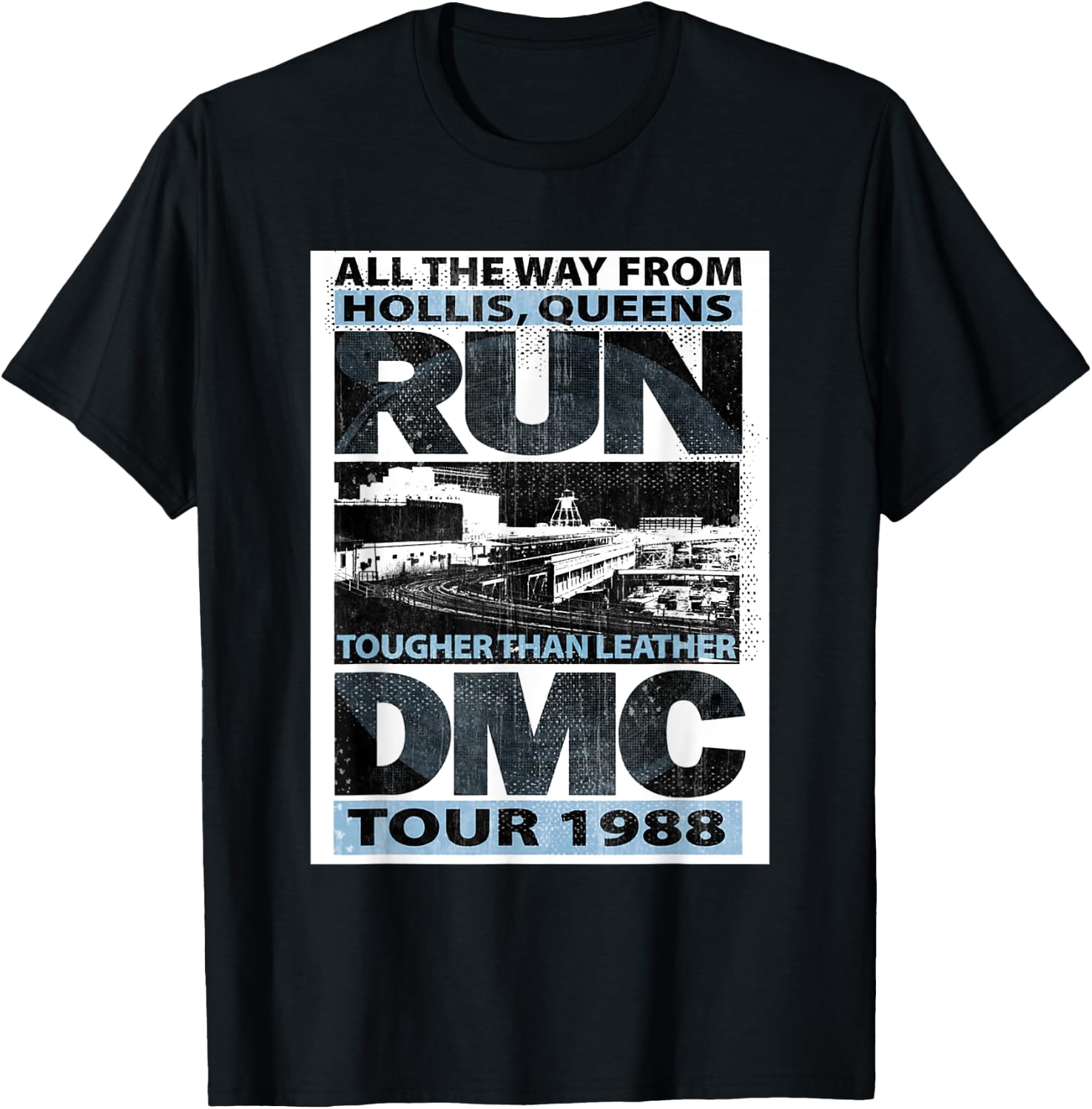 RUN DMC Tougher Than Leather Tour T-Shirt - T-Shirt | Black