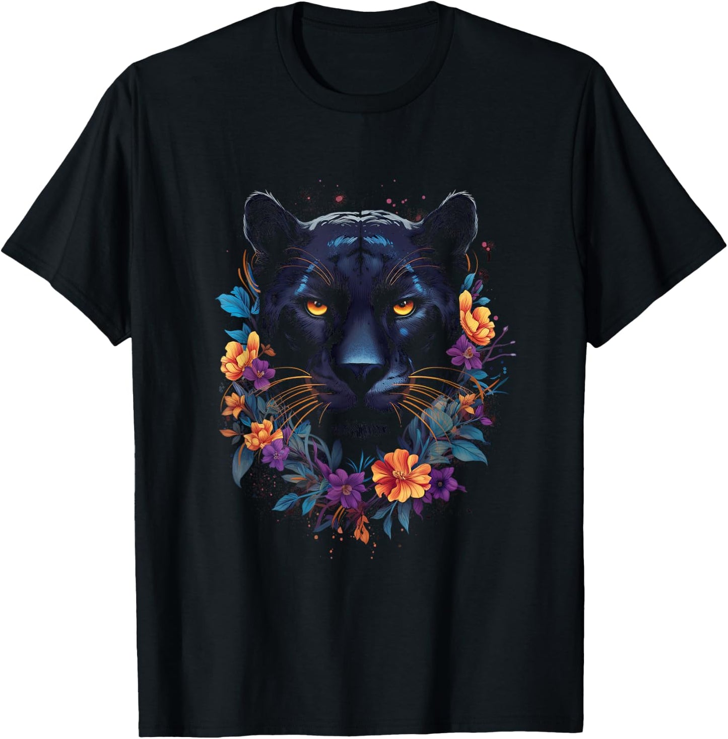 Panther with beautiful eyes black panthers T-Shirt - T-Shirt | Black