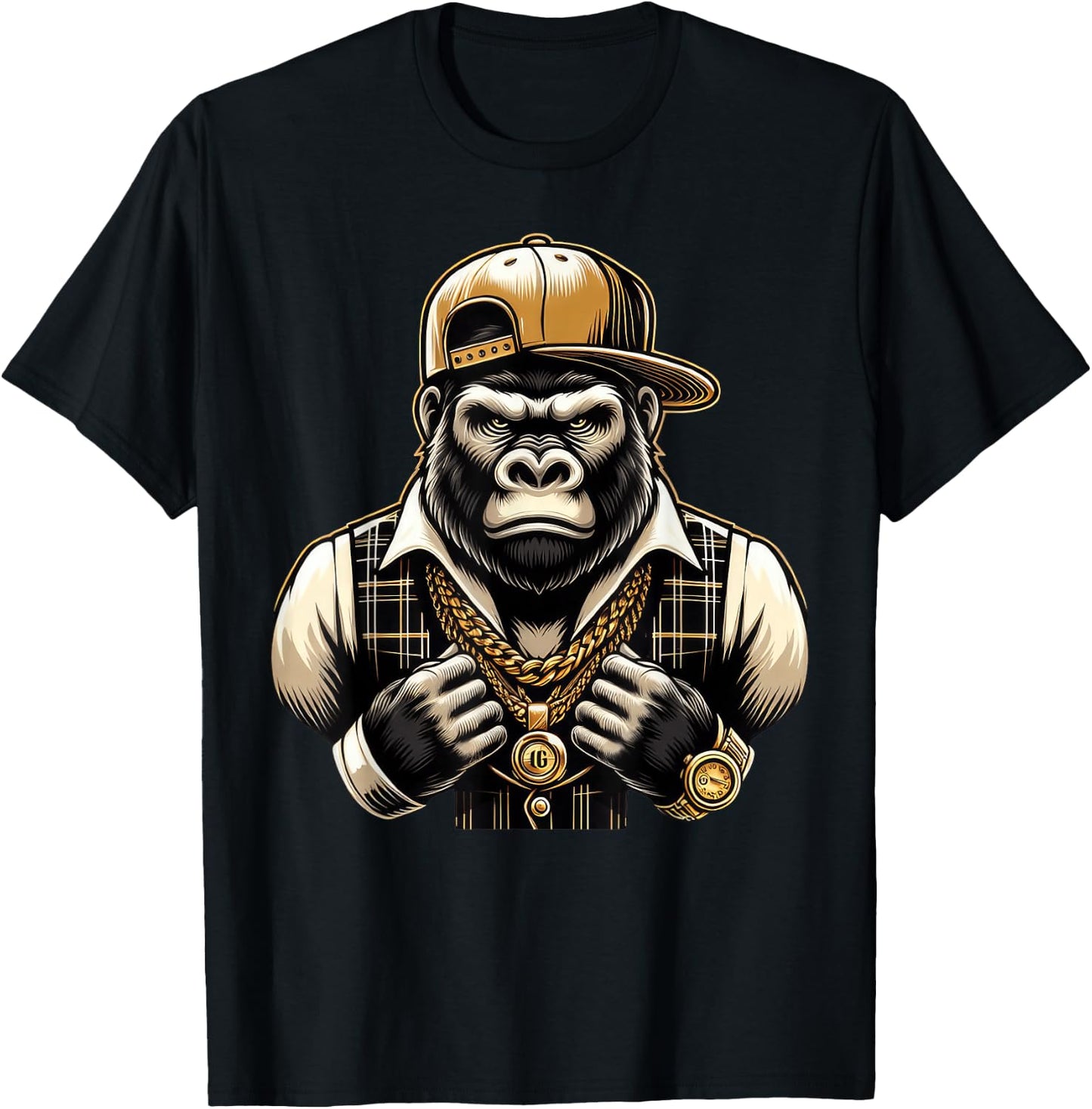 Rapper Kostüm Kinder , Schwarz, S, -Kinder, Hip-Hop Fans, Rap-Musik Fans, Kurzarm, , Kinder/Musik, Schwarz, S T-Shirt - T-Shirt | Black