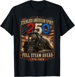 Big Boy 4014 Vintage 250 Steam Locomotive Railroad Train T-Shirt - T-Shirt | Black