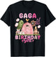 Gaga of The Birthday Girl 1St Bday Cow Farm Family T-Shirt - T-Shirt | Black