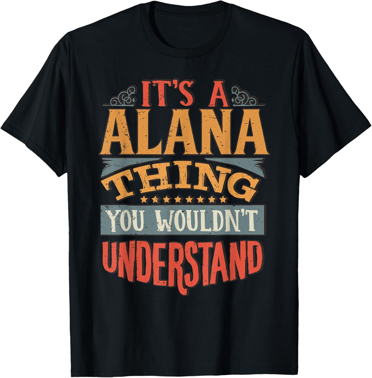 Alana Name T-Shirt - T-Shirt | Black