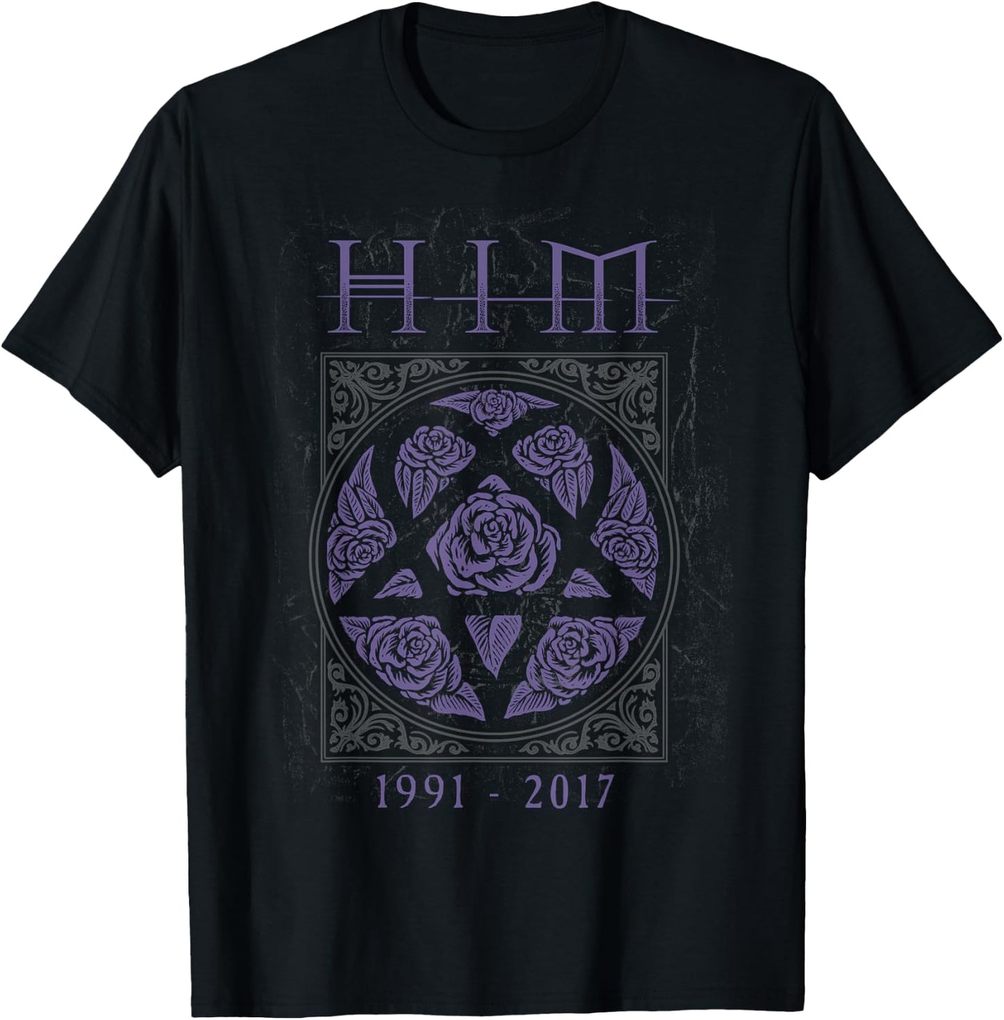 Ville Valo HeartGram Roses , black T-Shirt - T-Shirt | Black