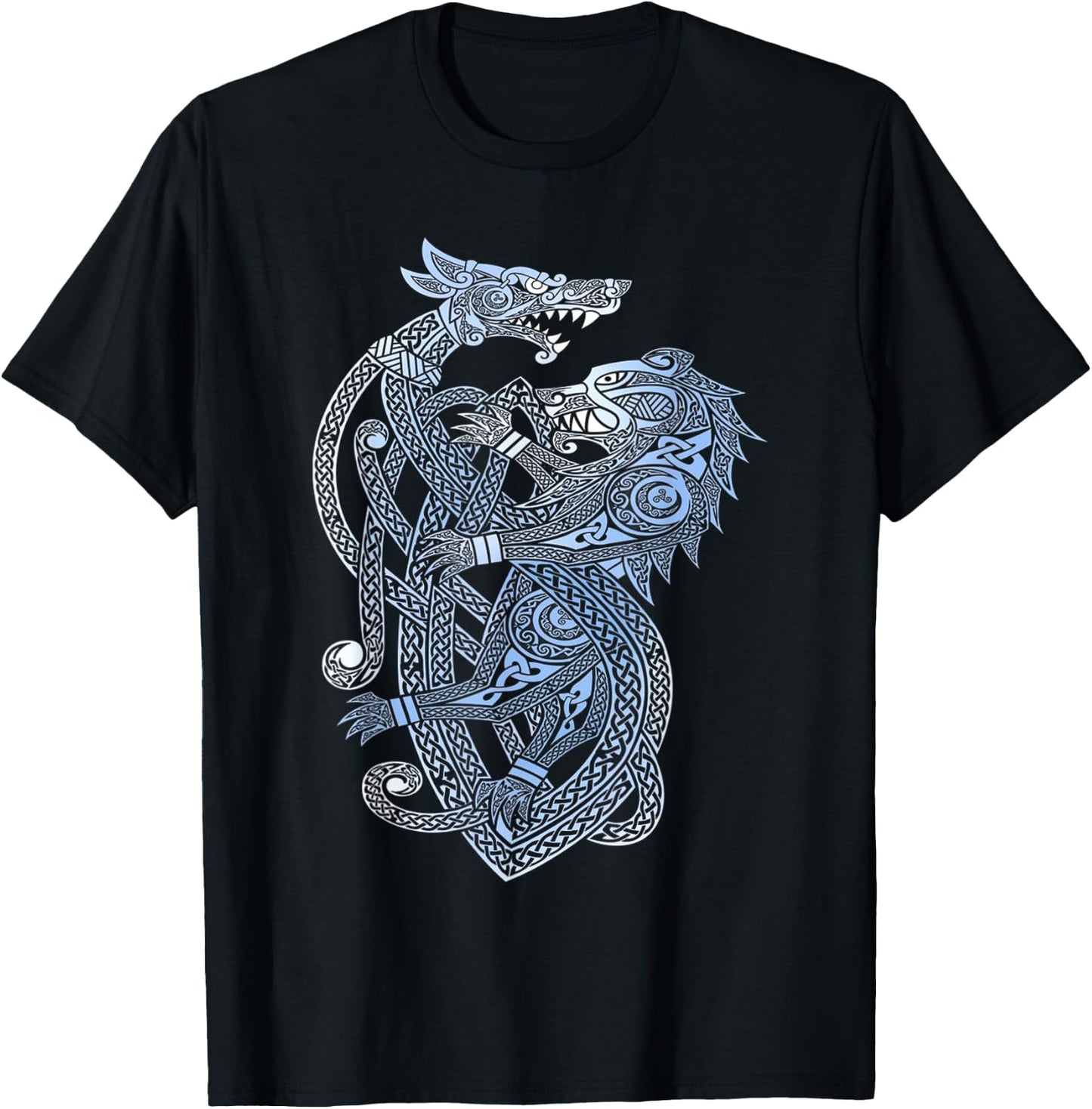 Dragon Bear Viking Valhalla North Myths T-Shirt - T-Shirt | Black