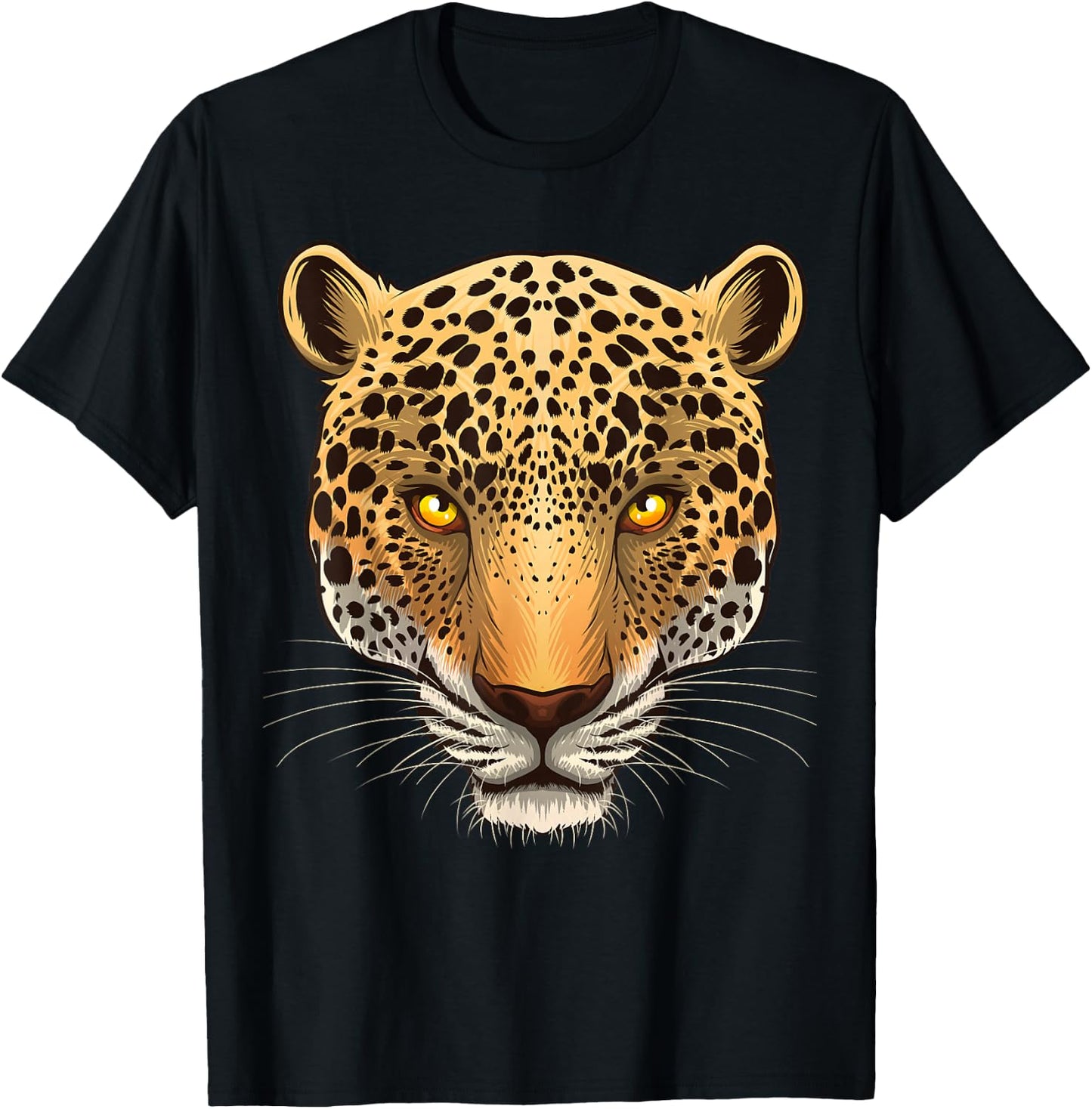 Funny Jaguar Art Women Kids Cat Animal Jaguar Lover T-Shirt - T-Shirt | Black