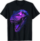 Dinosaur Blue Eyes Graphic Art Dinosaur T-Shirt - T-Shirt | Black